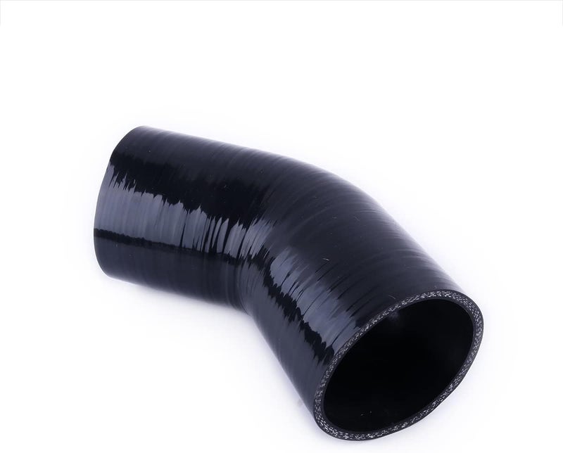 ZAP Performance 45 Degree ID 3"(76mm) Elbow Silicone Hose Intake Intercooler Coupler 3 inch Pipe,Length 102mm One Leg,4-Ply Thickness 5.4 mm - Image 1